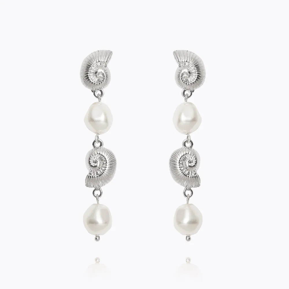 Shell Pearl Earrings