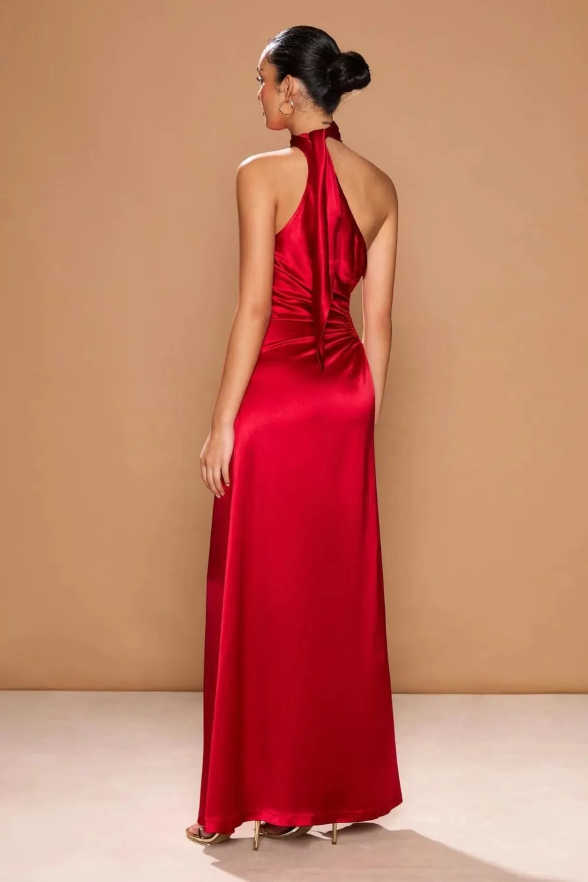 SONYA MODA Alia Maxi Dress in Sorrento Red