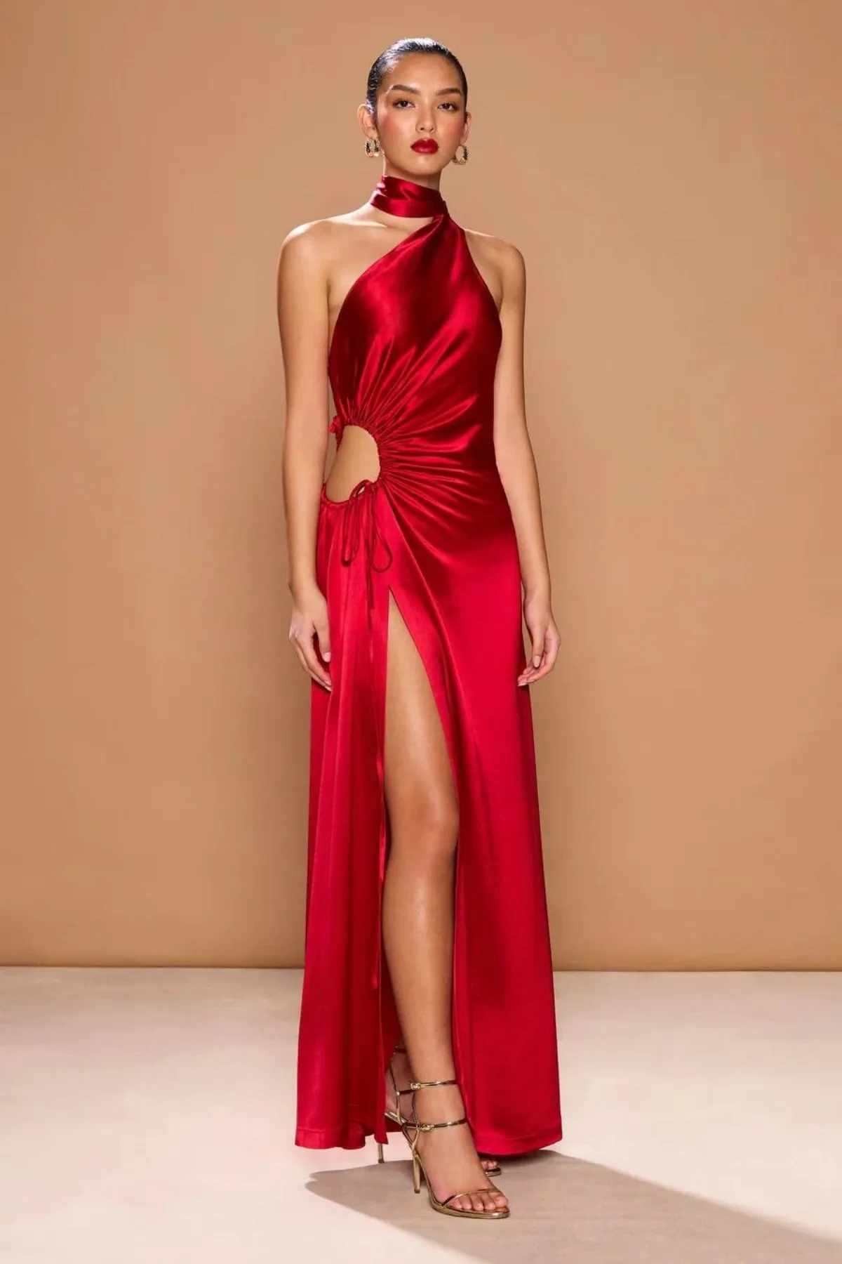 SONYA MODA Alia Maxi Dress in Sorrento Red