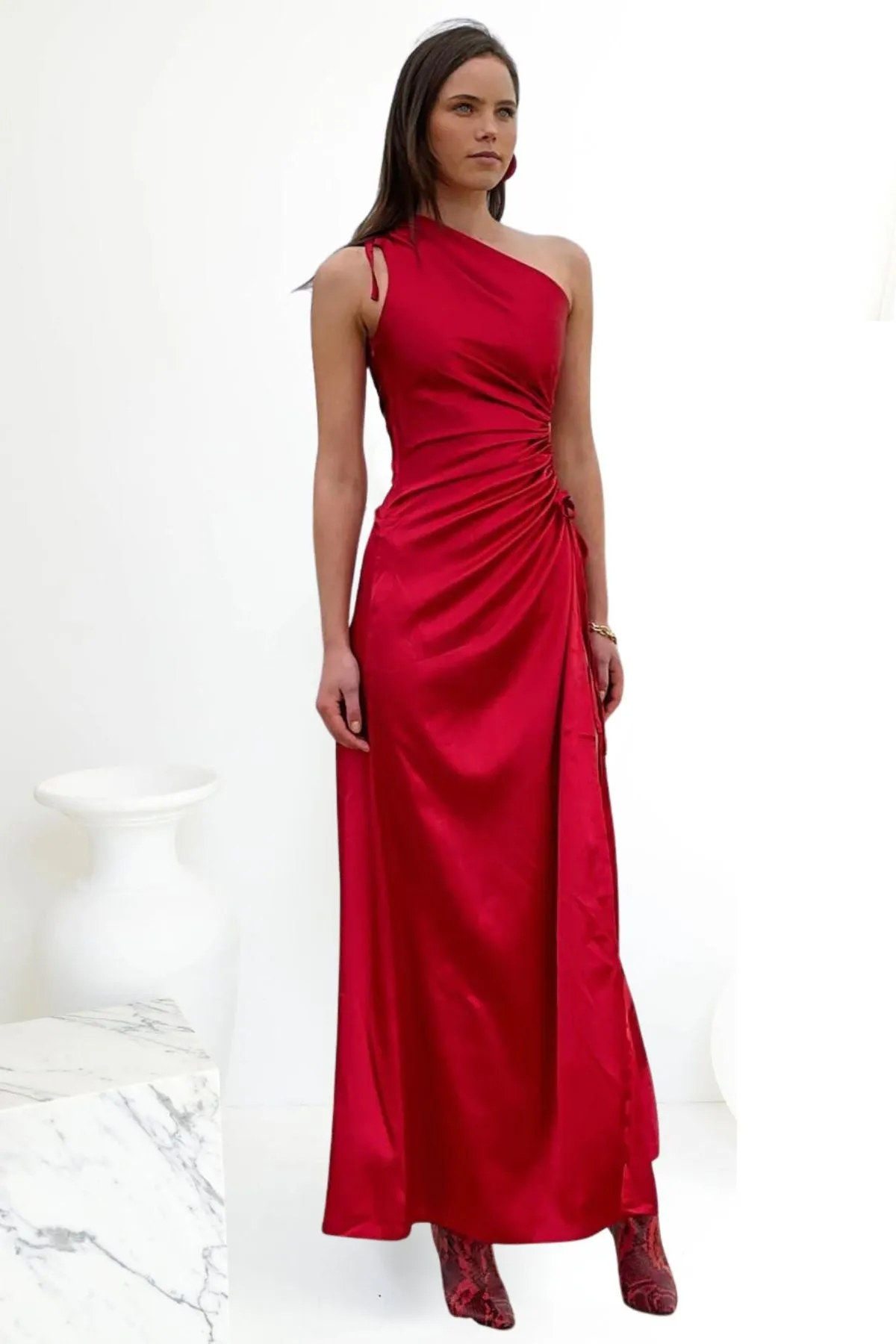 Sonya Moda Scarlet Red Dress - $380 - Limited Time Offer