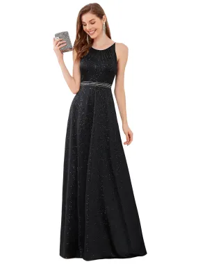 Spaghetti Strap A-Line Evening Gown Size 10 | Style 00420