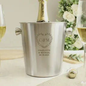 Stainless Steel Ice Bucket - Perfect for Anniversaries, Weddings & Special Occasions