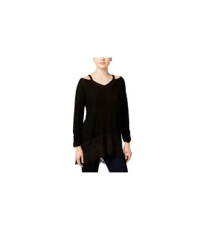 Style & Co. Womens High-Low Knit Blouse