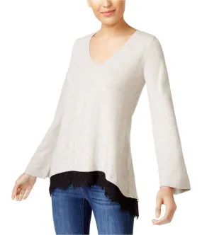 Style & Co. Womens Lace Insert Knit Sweater, TW1