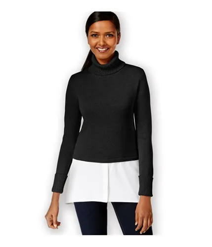 Style & Co. Womens Layered-Look Turtleneck Pullover Sweater, TW2