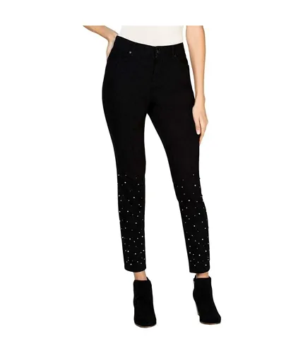 Style & Co. Womens Metal Pearl Skinny Fit Jeans