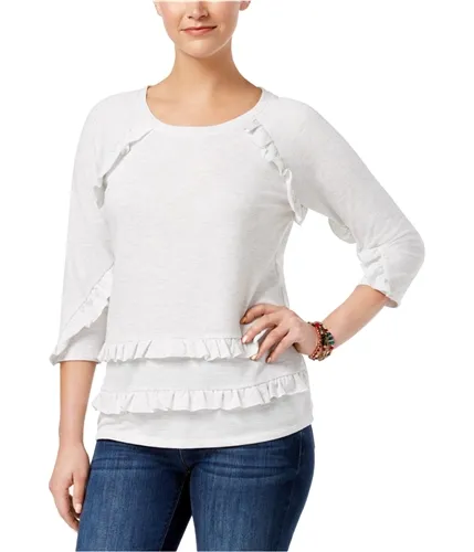 Style & Co. Womens Tiered Ruffled Blouse