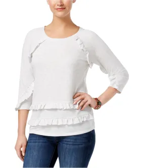 Style & Co. Womens Tiered Ruffled Blouse