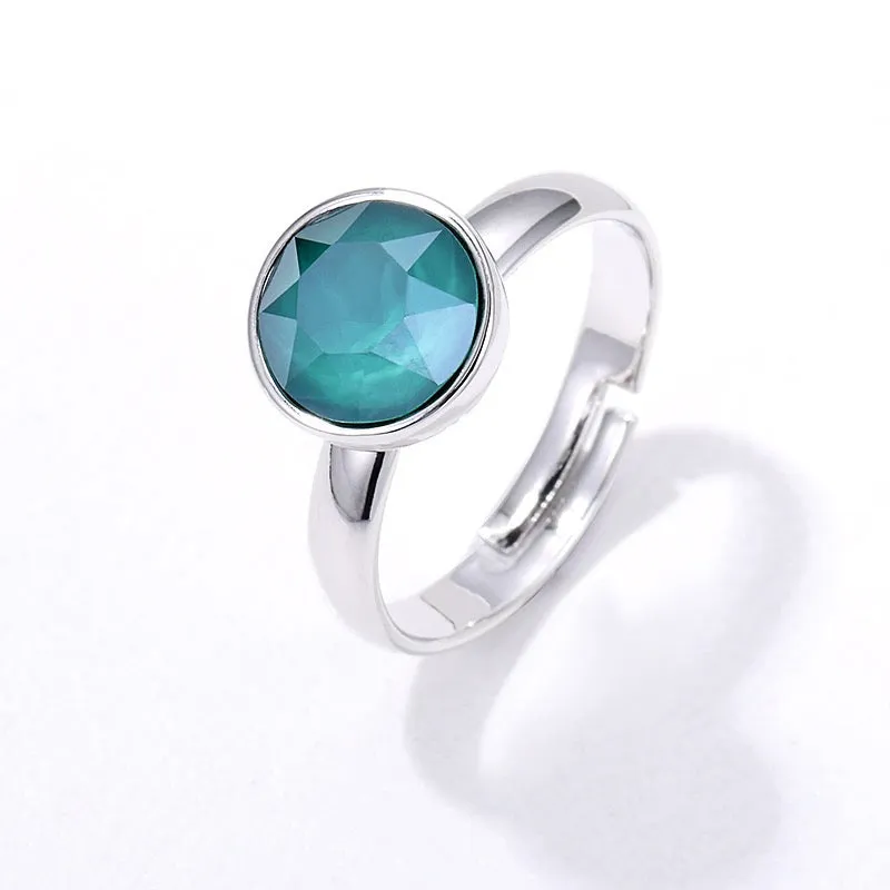 Summer Colors Platinum Ring