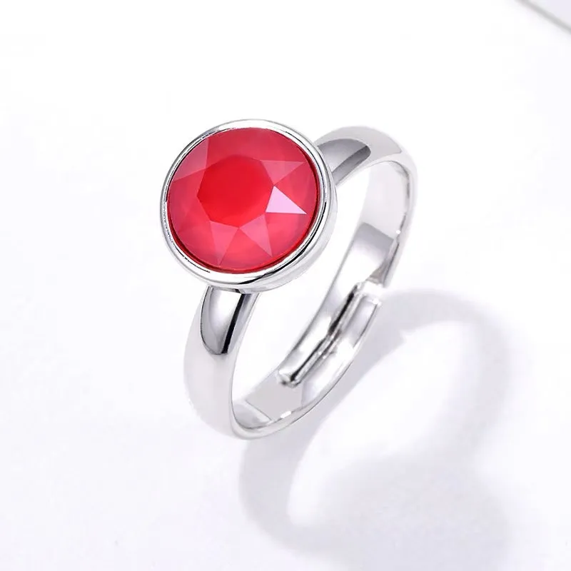 Summer Colors Platinum Ring