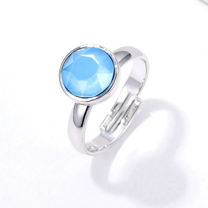 Summer Colors Platinum Ring