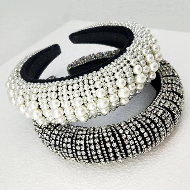 Super Lux Crystal Pearl Headbands
