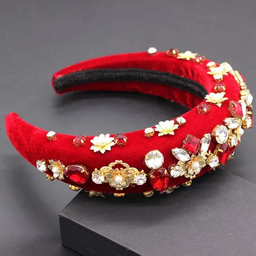 Super Lux Crystal Pearl Headbands
