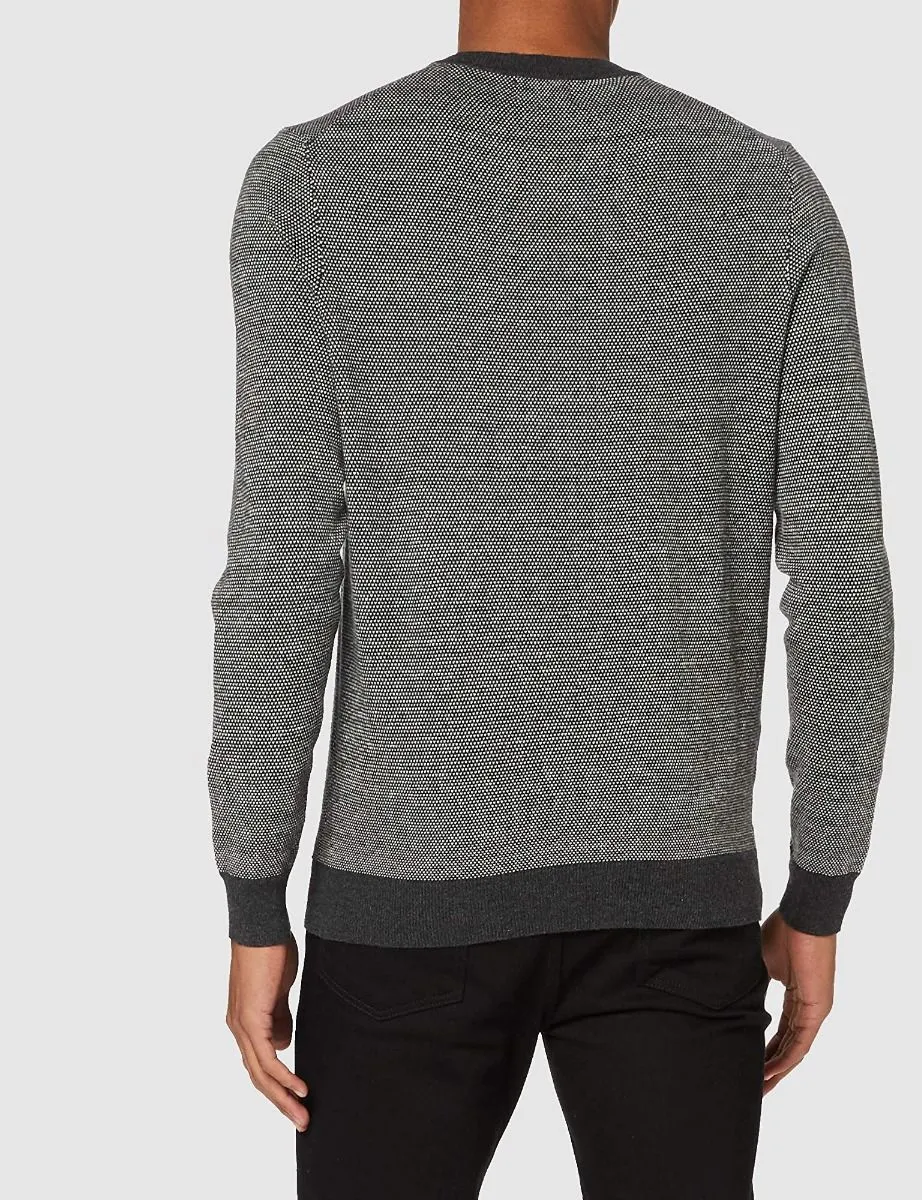 Superdry Crew Neck Cotton Jumper Dark Charcoal