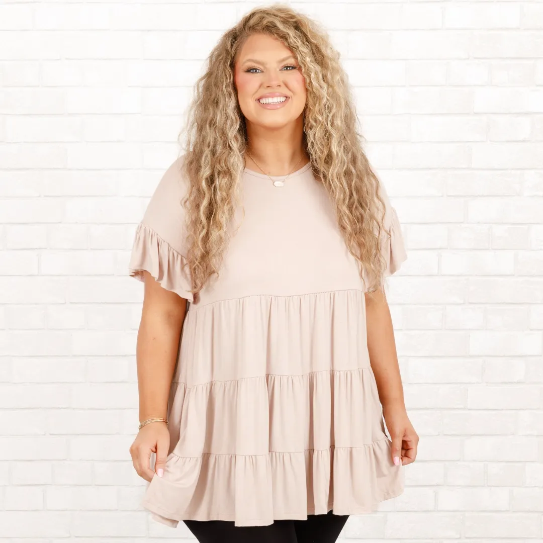 Taupe Love And Honey Tunic