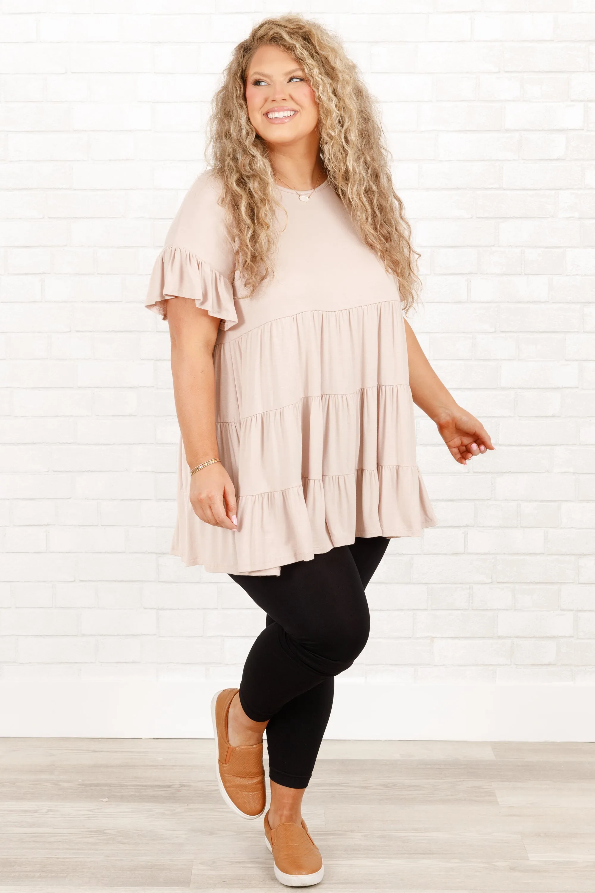 Taupe Love And Honey Tunic