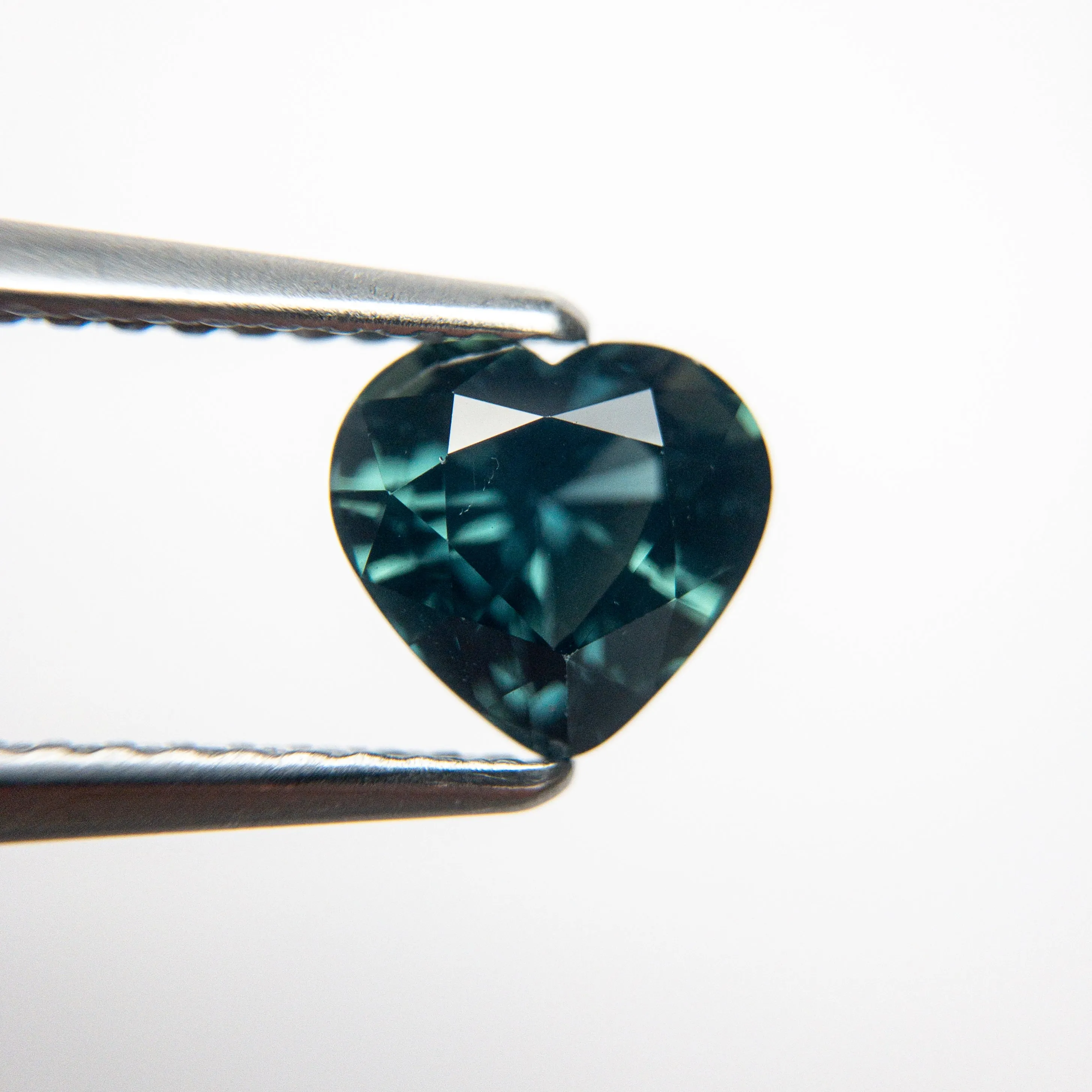 Teal Blue Sapphire Heart-shaped Gemstone - 1.59 Carats