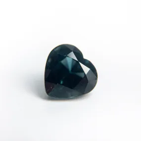 Teal Blue Sapphire Heart-shaped Gemstone - 1.59 Carats