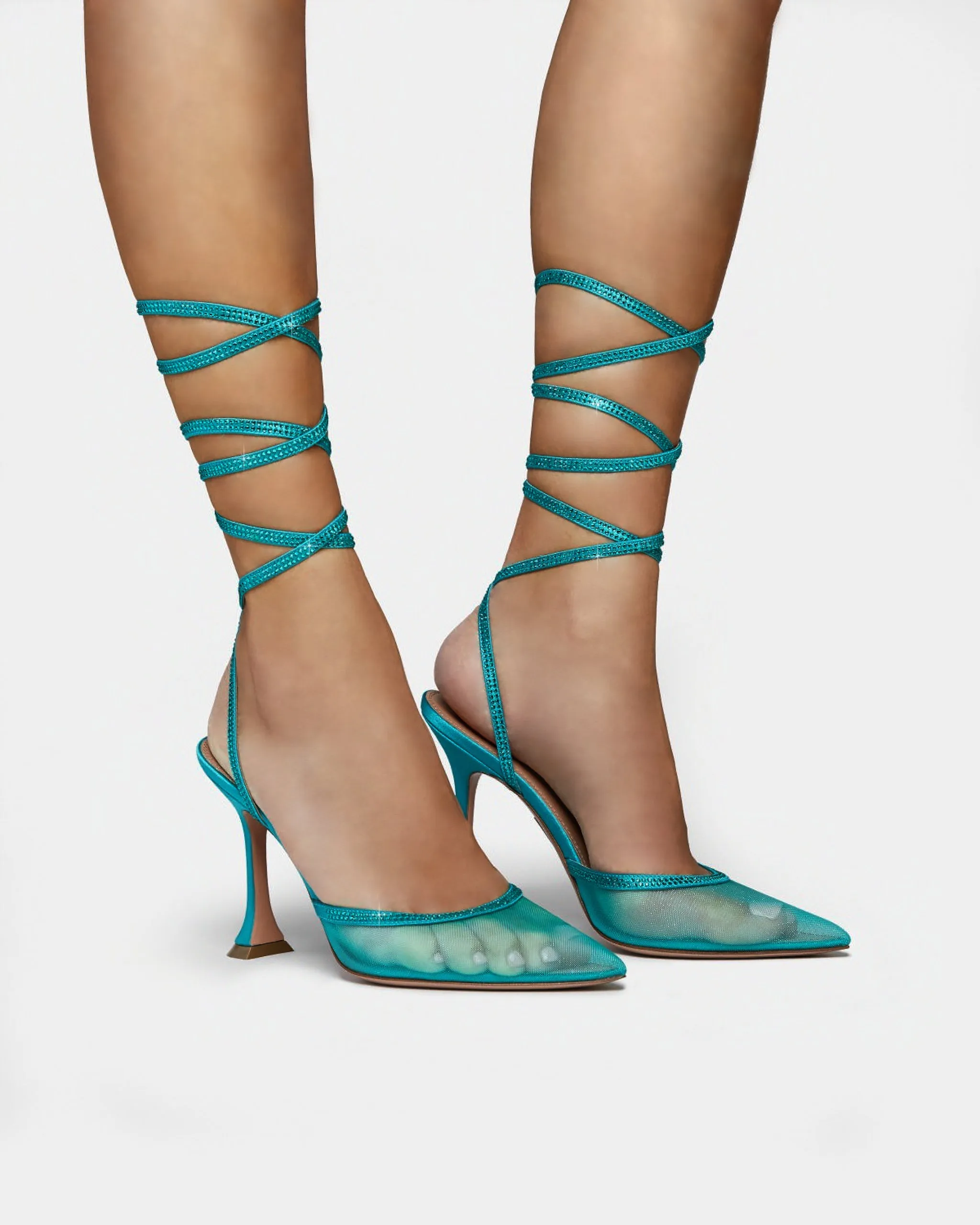 Teal Lace-Up Shoes