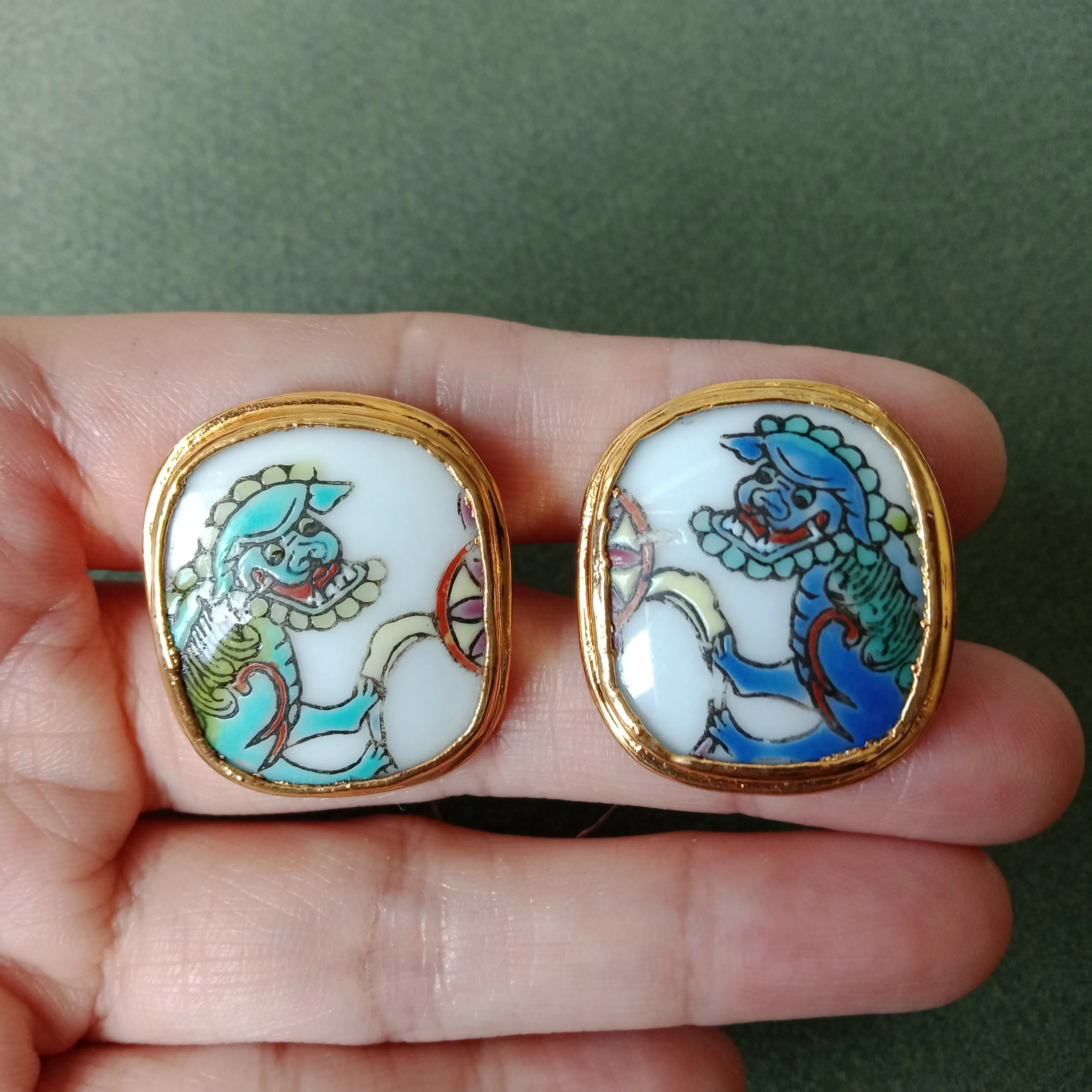 Temple guardian cufflinks