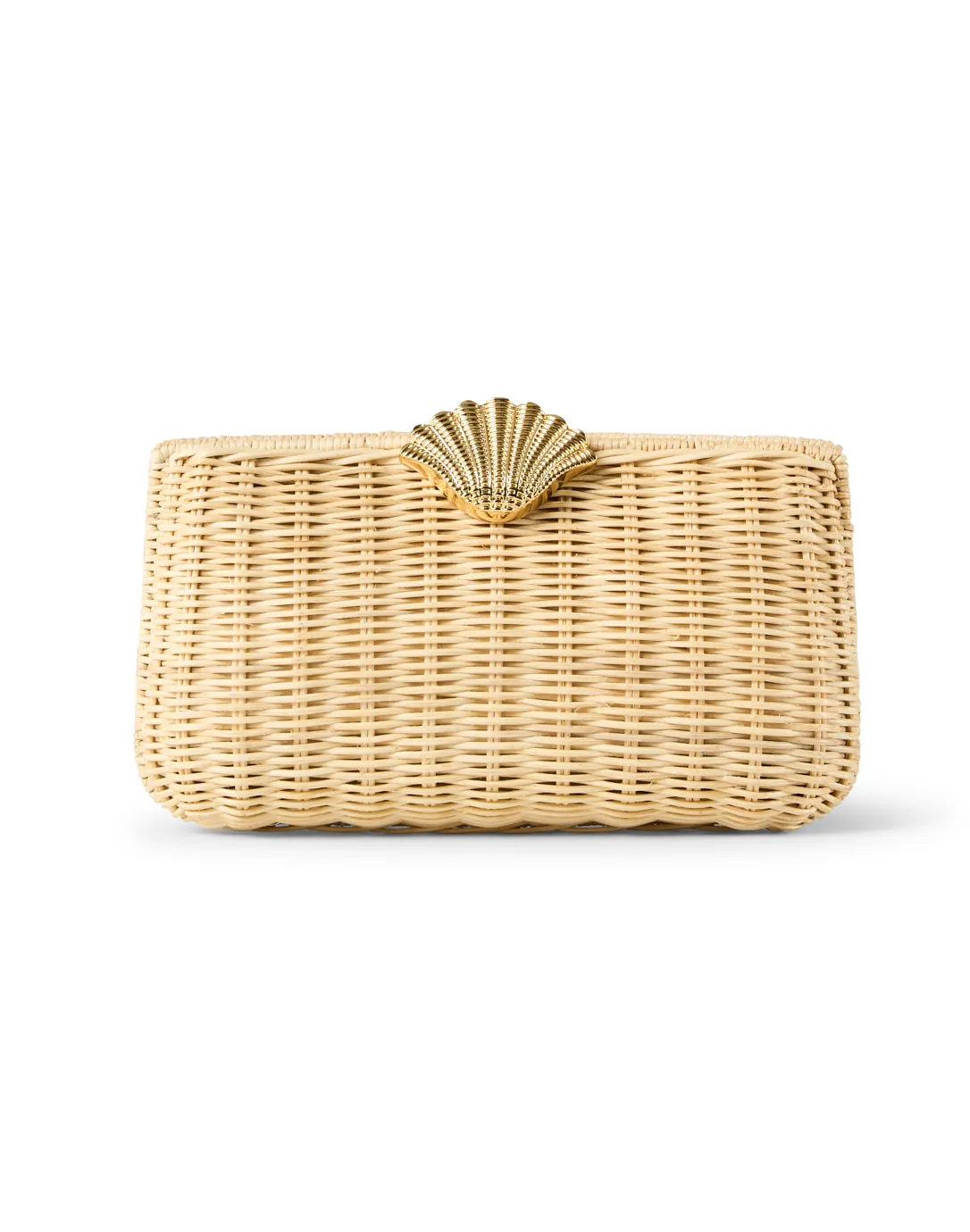 The Classica Rattan Shell Clutch