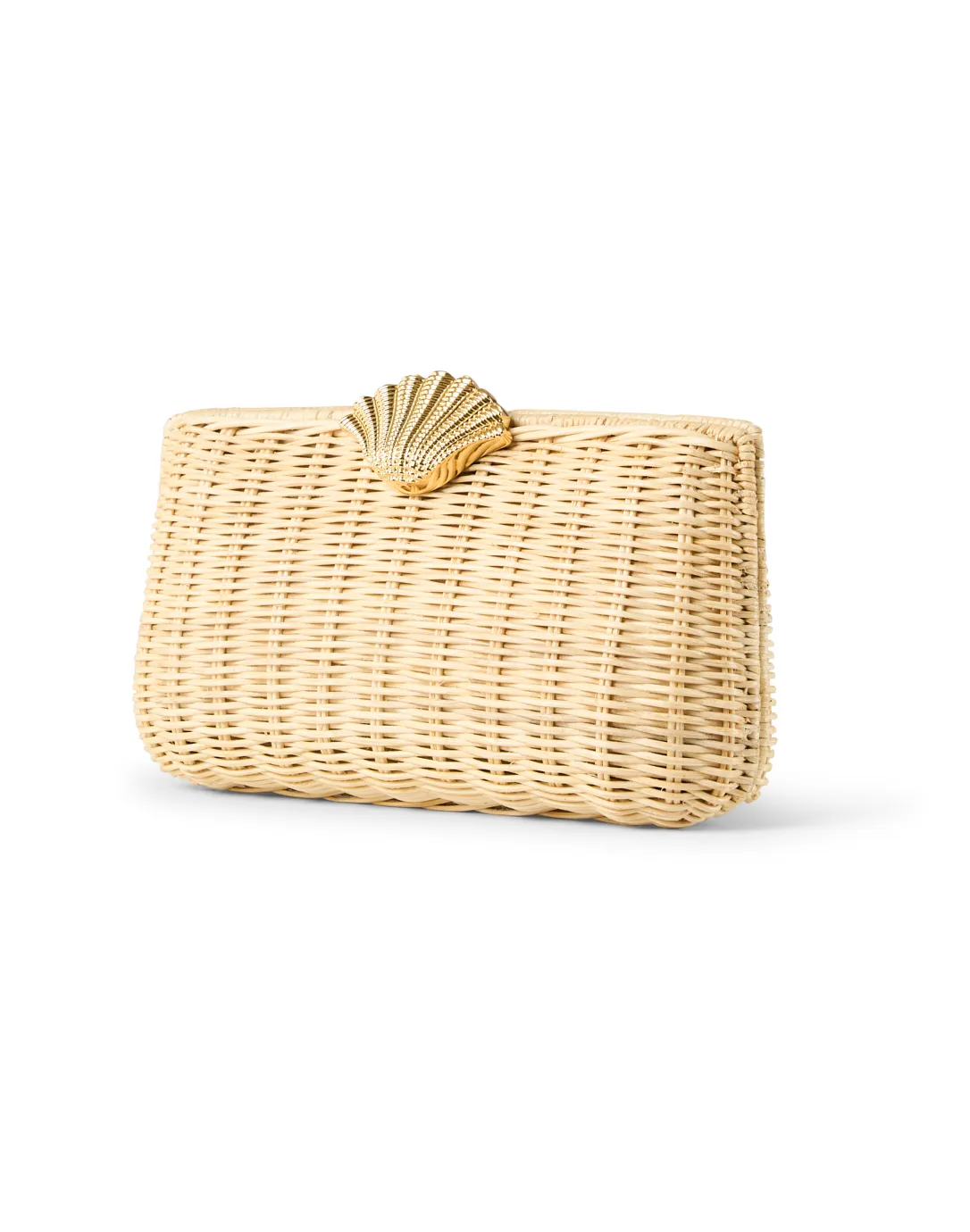 The Classica Rattan Shell Clutch