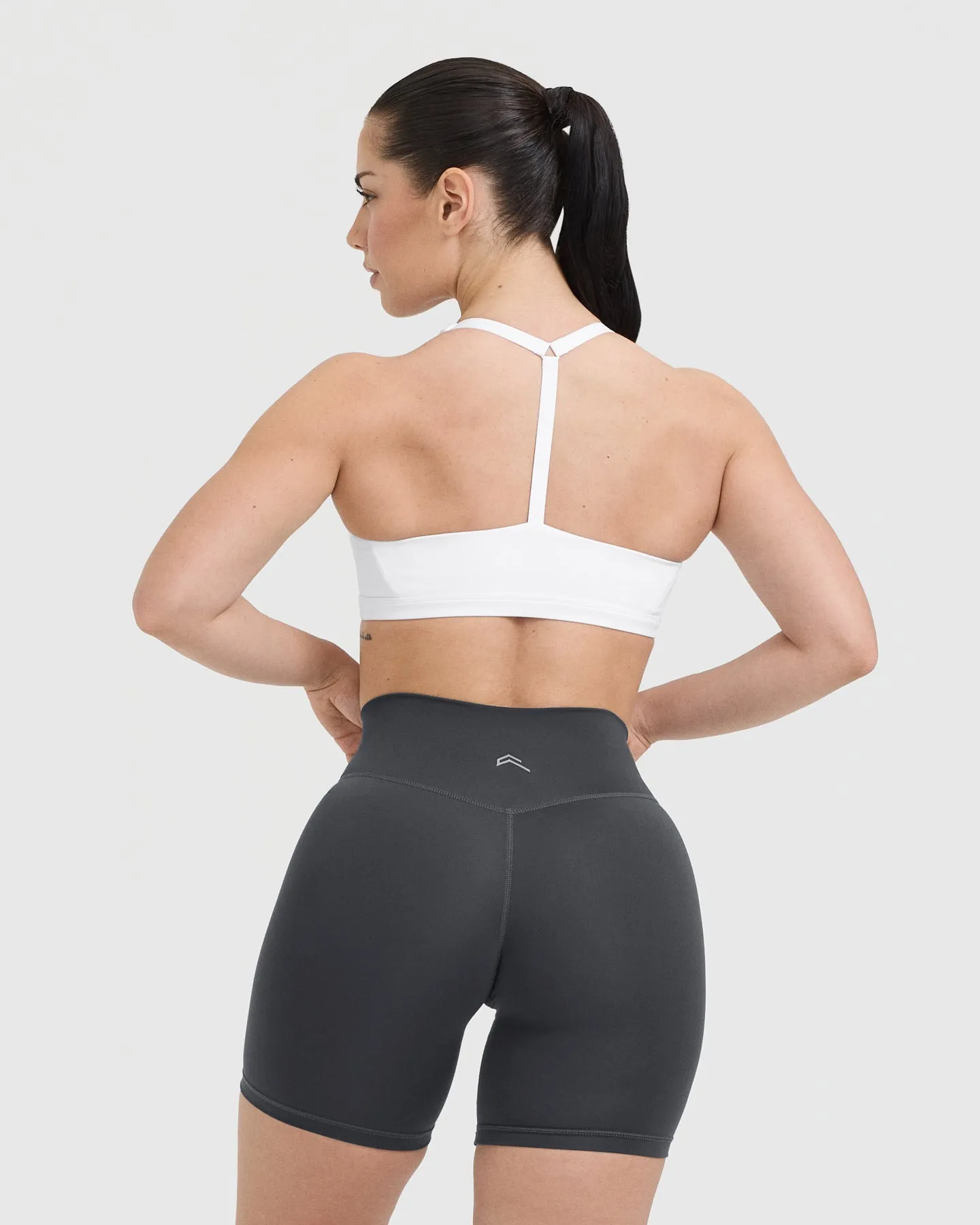 Timeless Square Neck Sports Bra | White