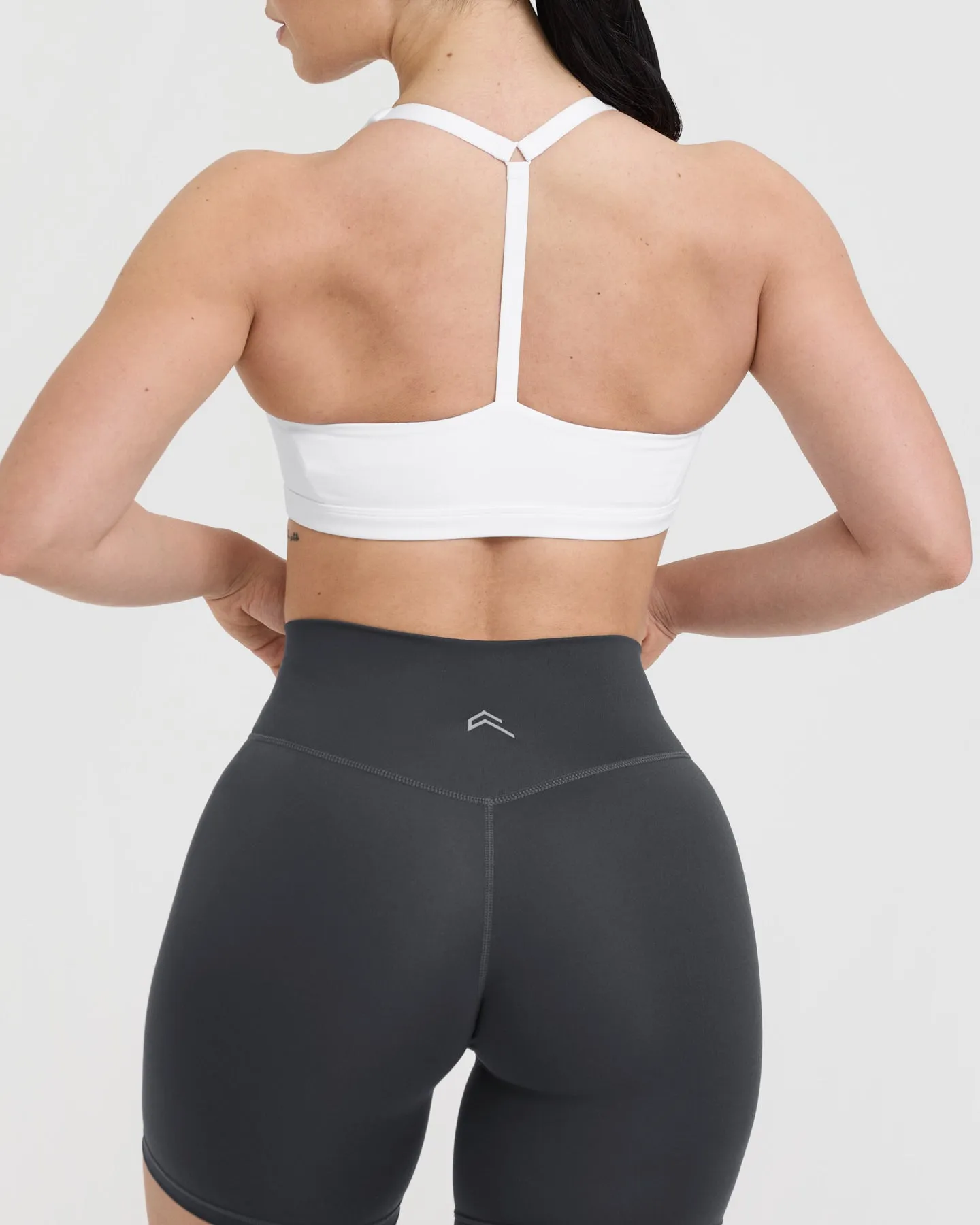 Timeless Square Neck Sports Bra | White