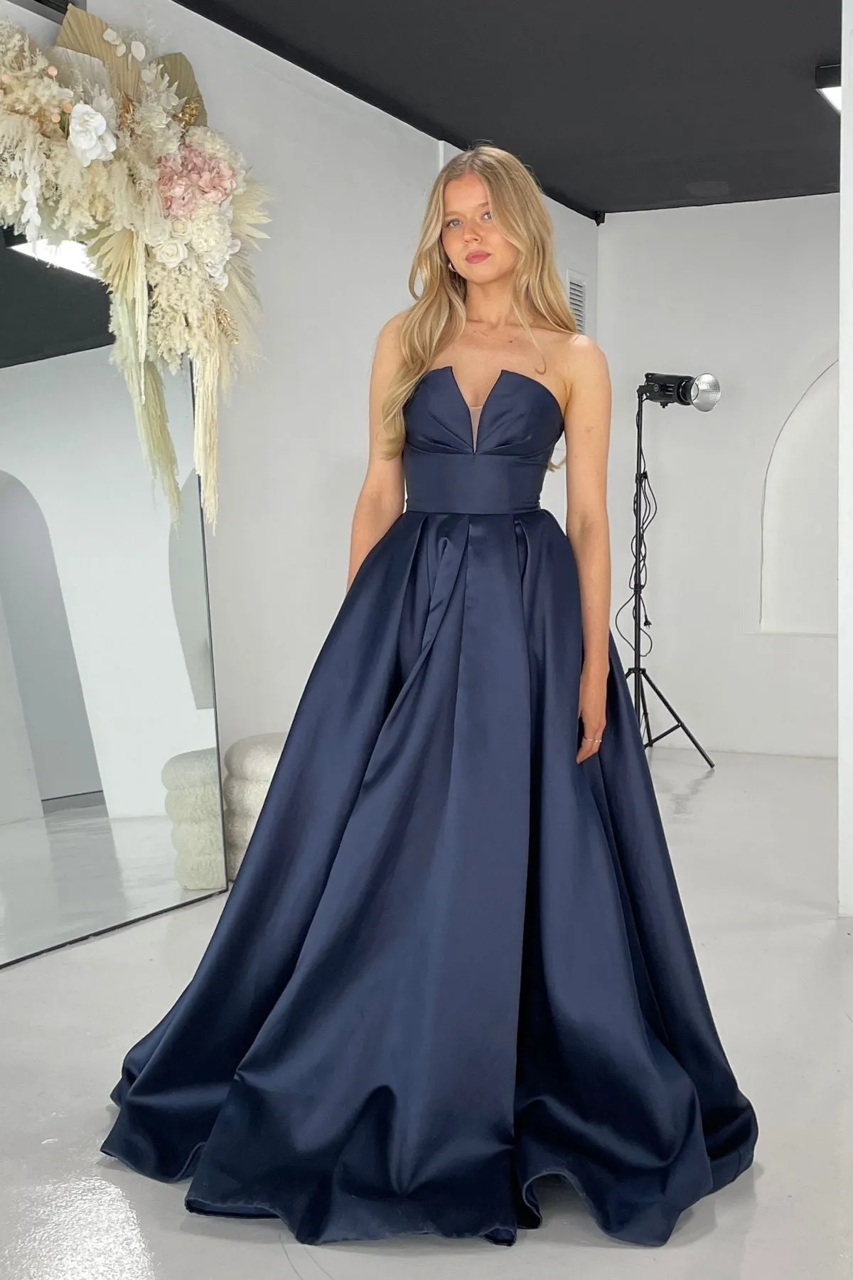 TINAHOLY Lucille Gown - Navy Blue - $440