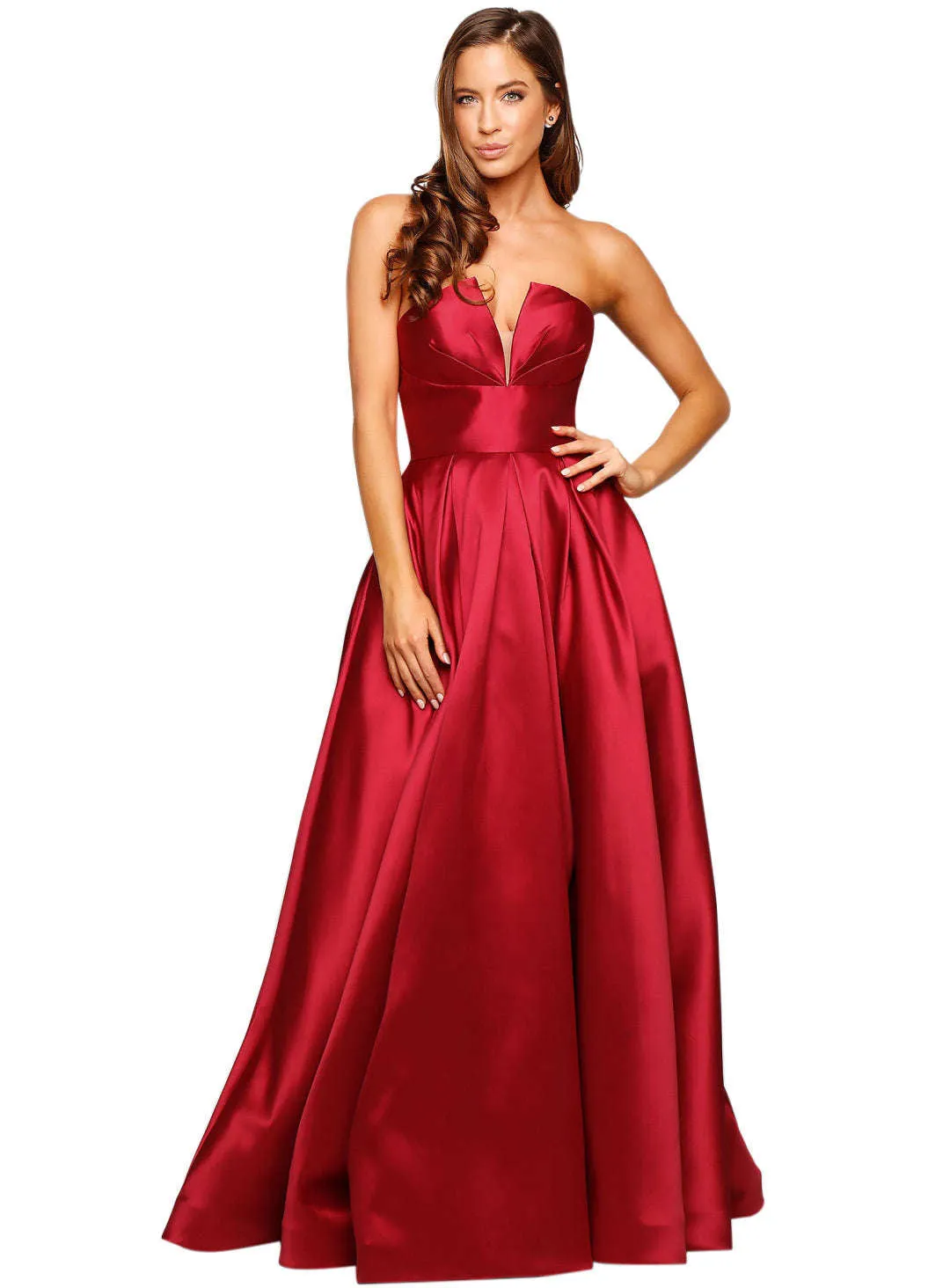 TINAHOLY Lucille Gown TA611 (Red) - Sale Price $440