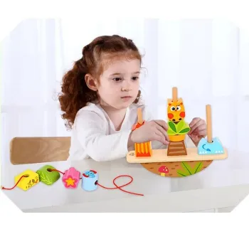 Tooky Toy Co Balance Stacker - Animals 20x7x20cm