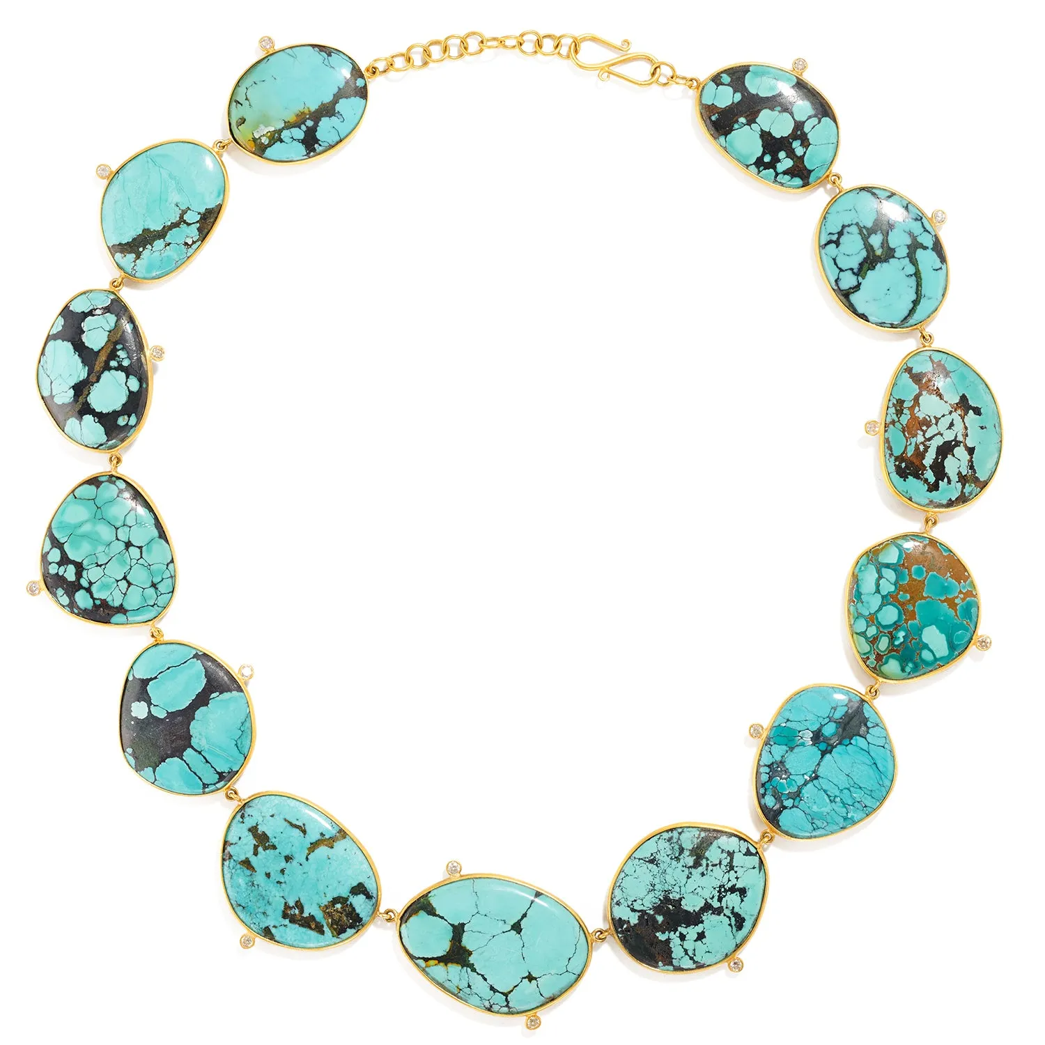 Turquoise and Diamond Necklace