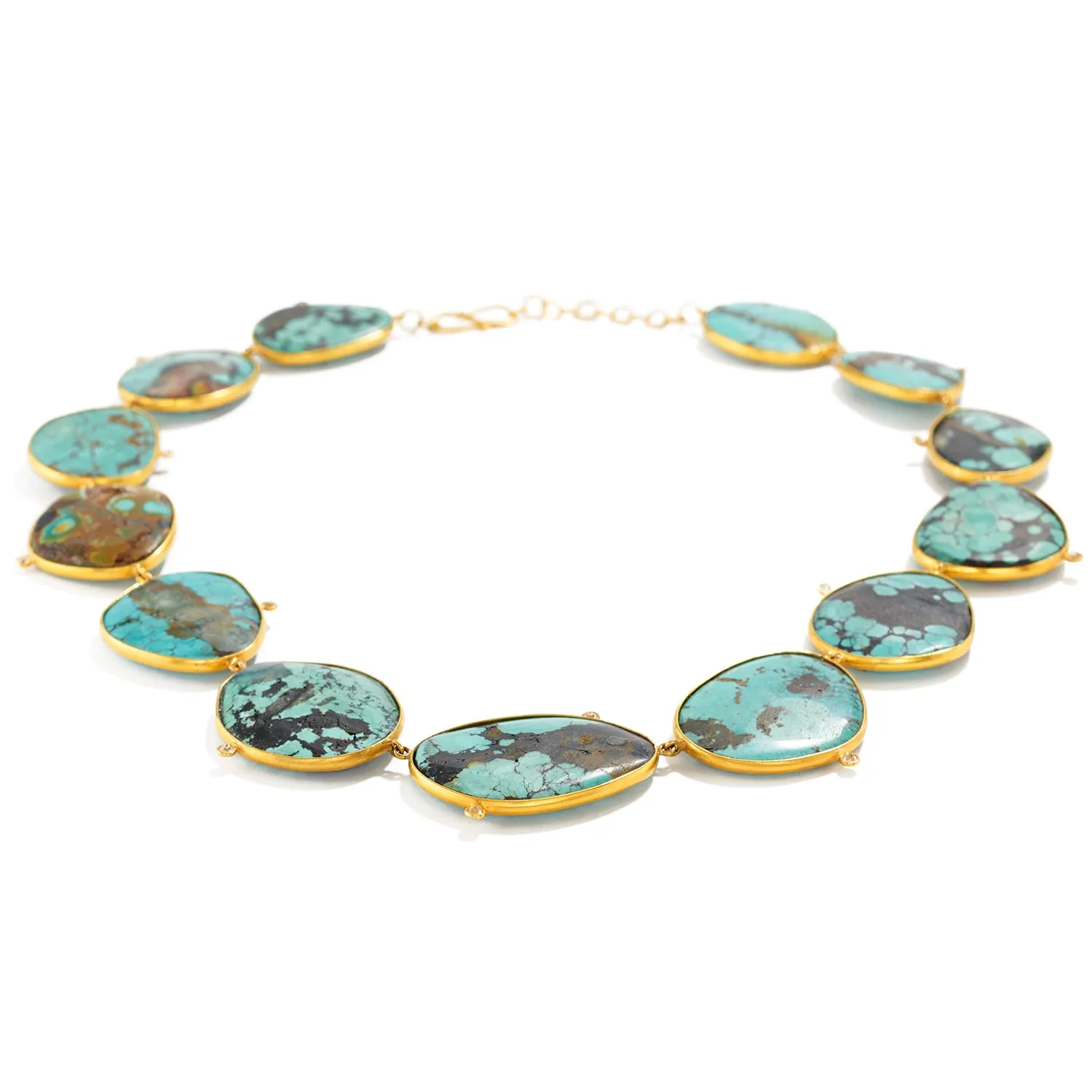 Turquoise and Diamond Necklace