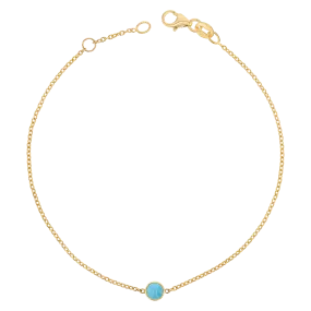 Turquoise Bracelet for Kids - Solitaire Design