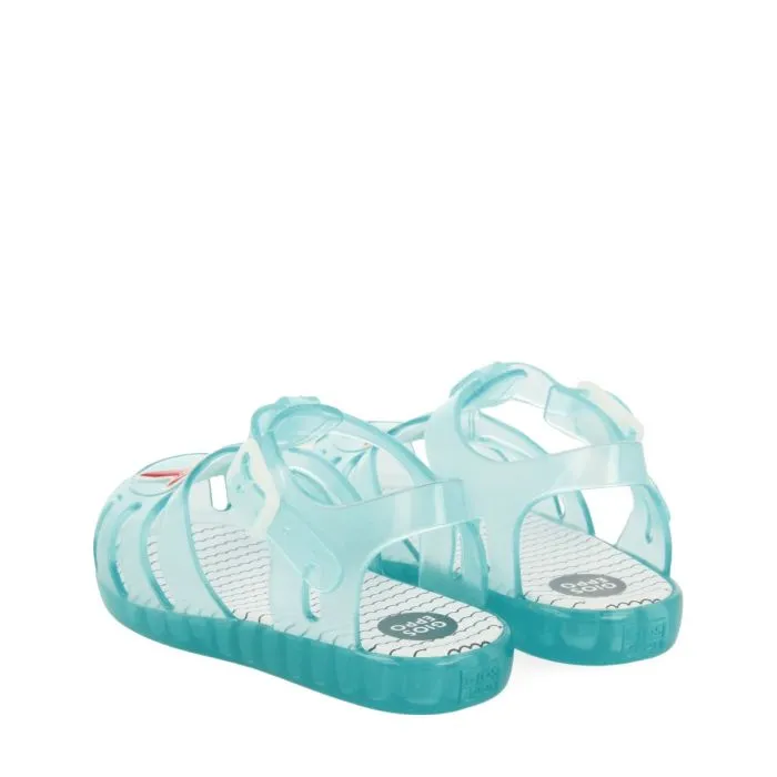 TURQUOISE CRAB SHOES WITH STAR PATCH FOR BABY STARA