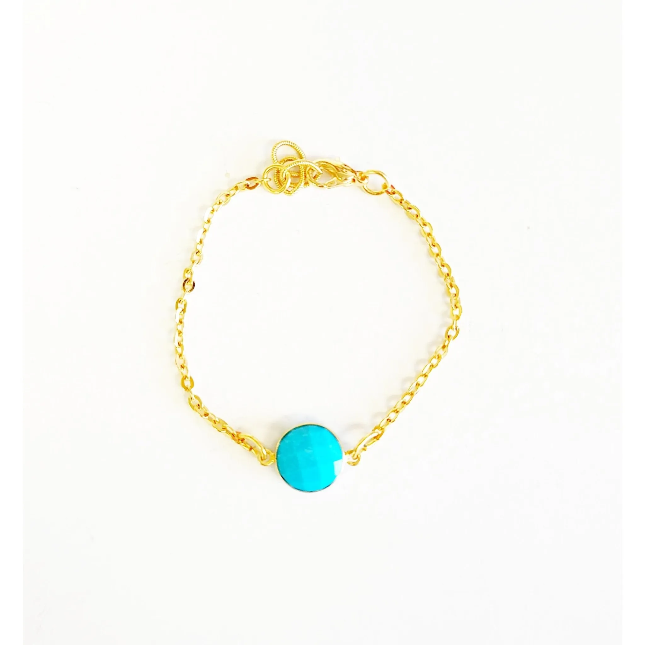 Turquoise link bracelet