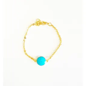 Turquoise link bracelet