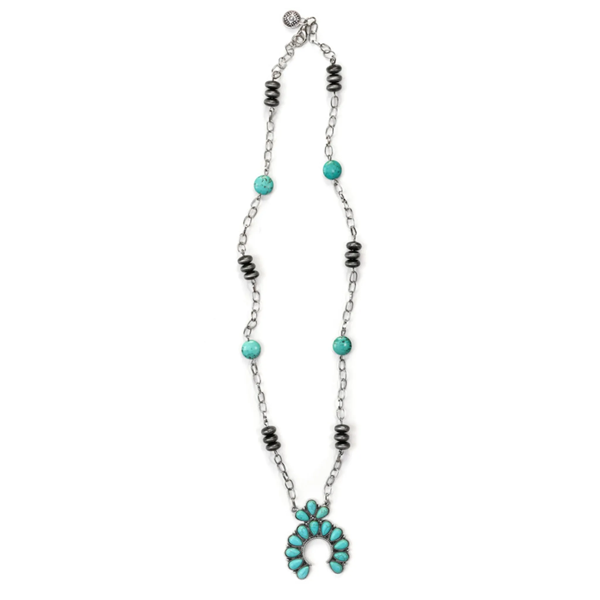 Turquoise Naja Pendant with Link Chain