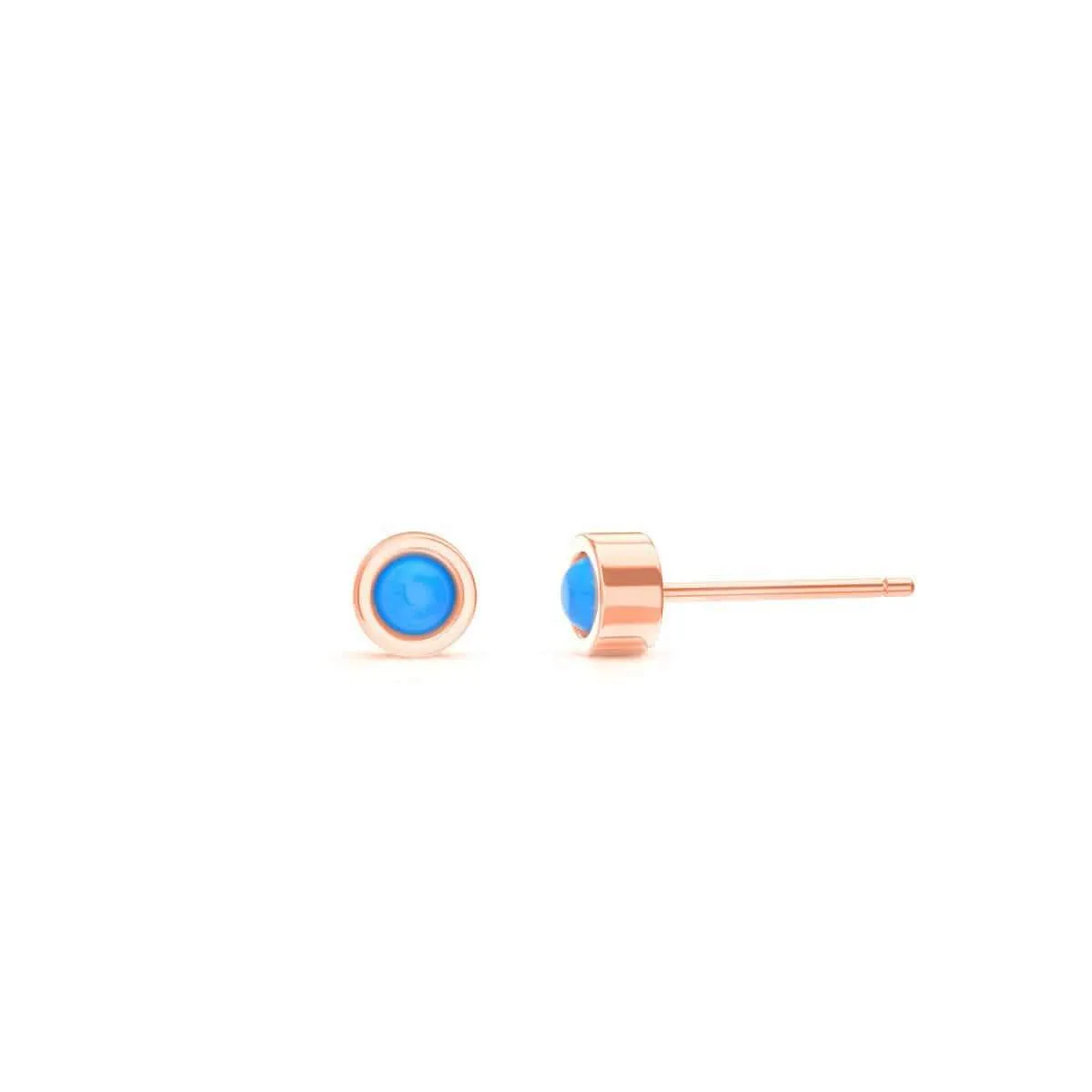 Turquoise Stud Earrings for Kids