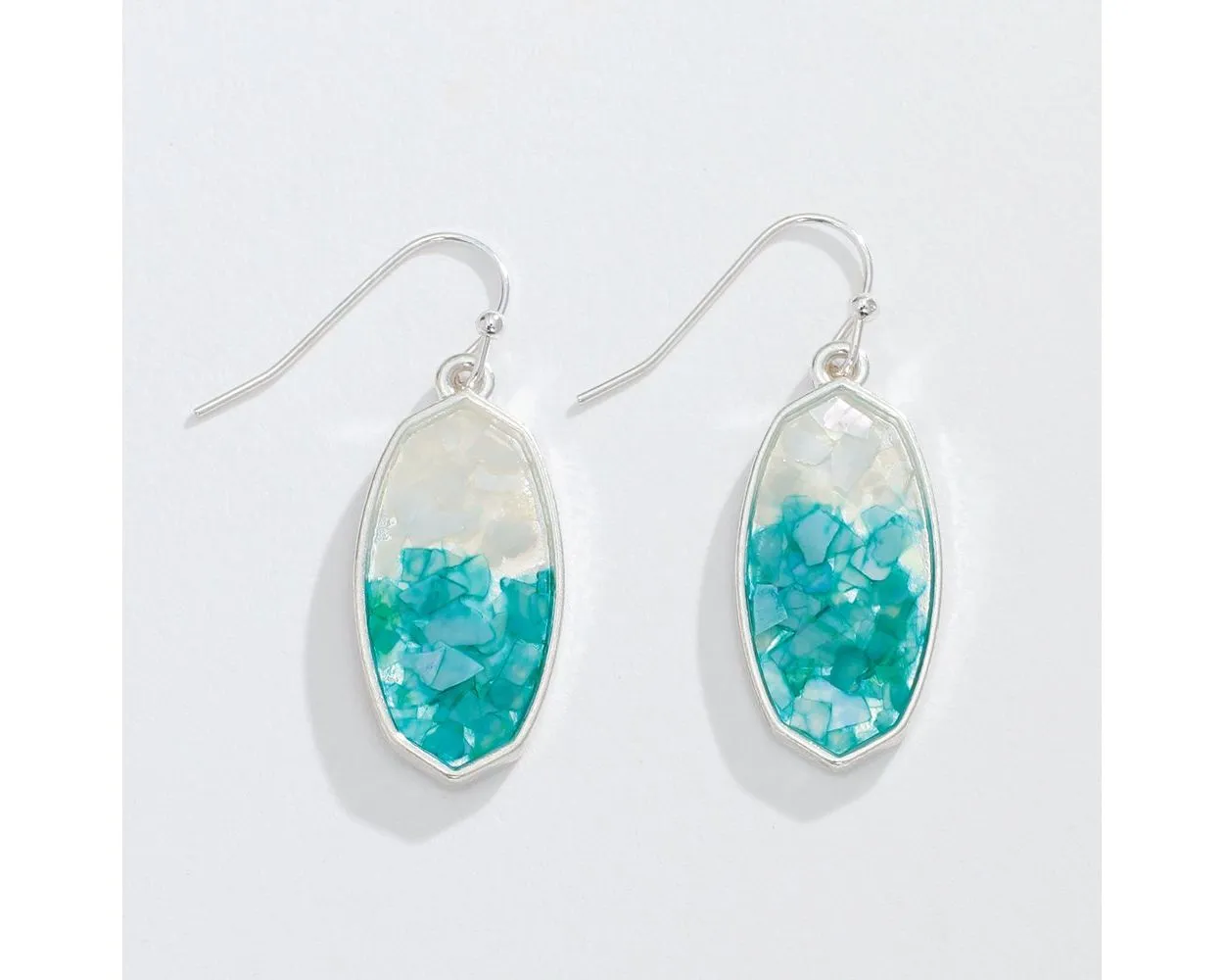 Turquoise White Drop Earrings - Shop Now!