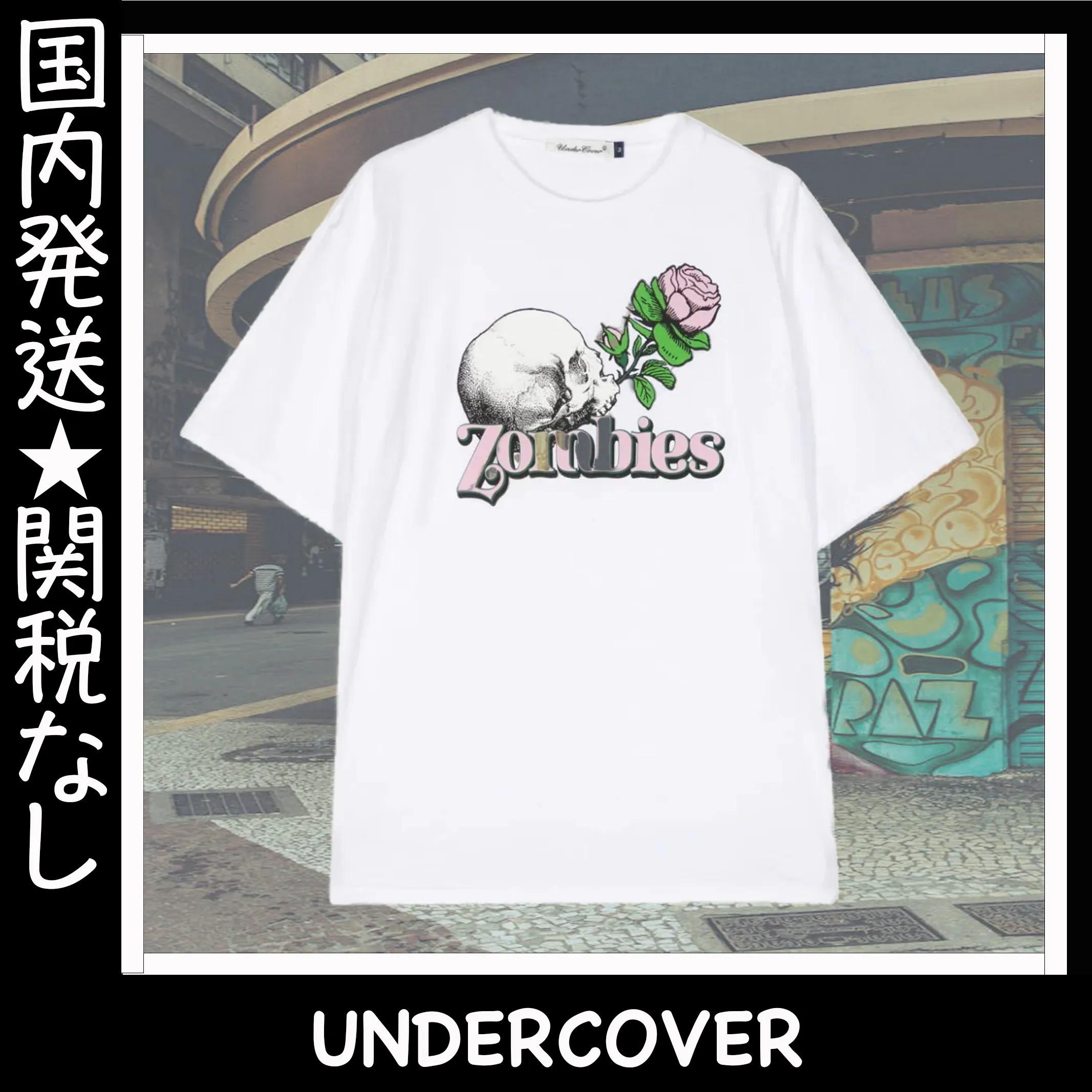 UNDERCOVER  |Crew Neck Flower Patterns Unisex Street Style U-Neck Cotton