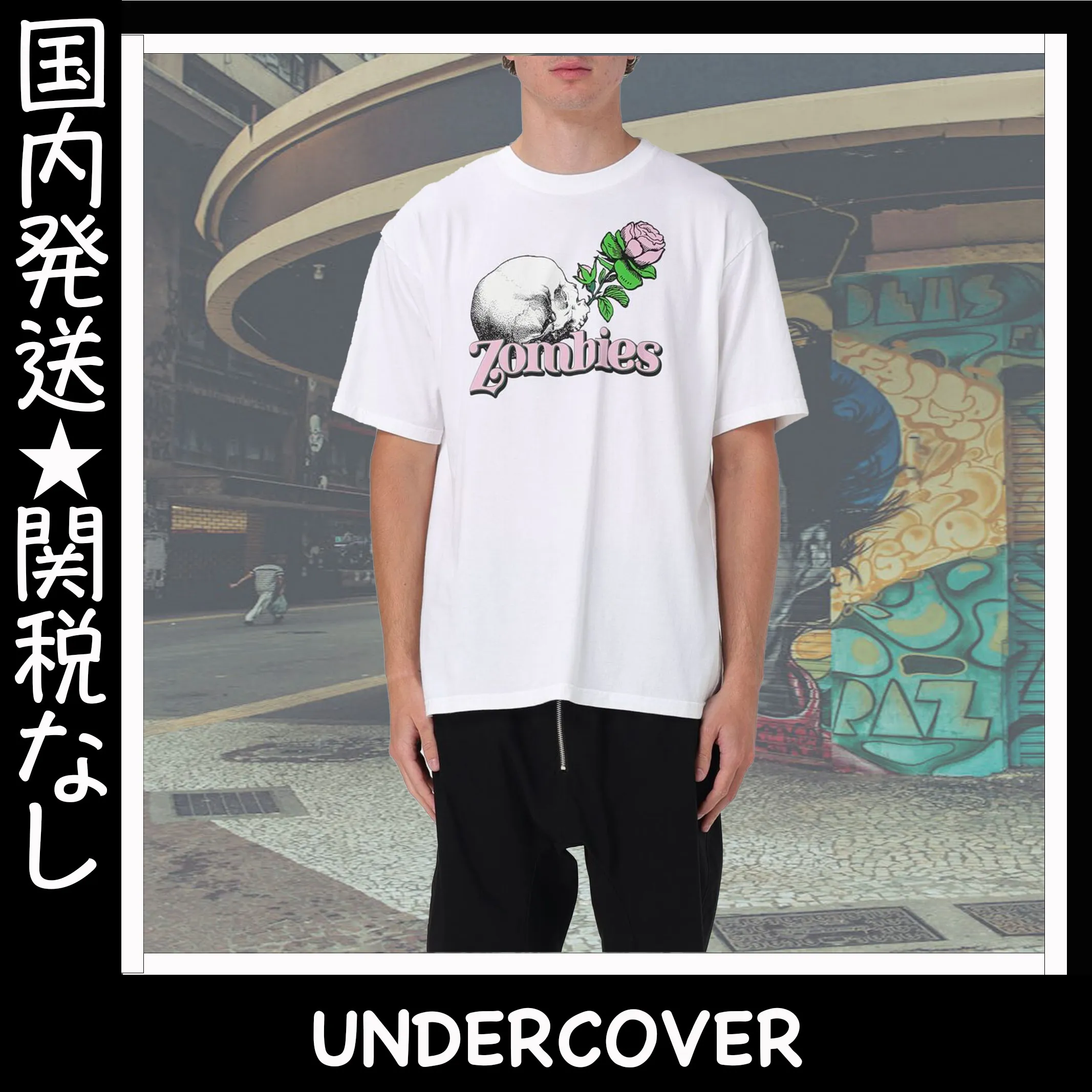 UNDERCOVER  |Crew Neck Flower Patterns Unisex Street Style U-Neck Cotton