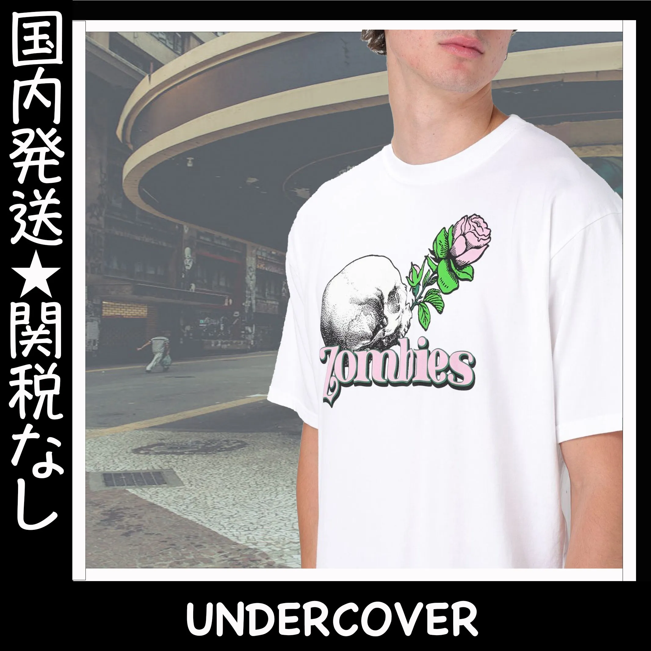 UNDERCOVER  |Crew Neck Flower Patterns Unisex Street Style U-Neck Cotton