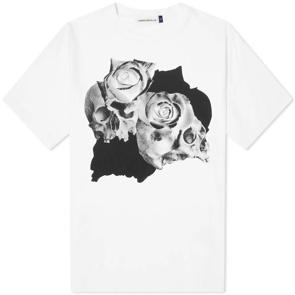 Undercover Roses Skull T-ShirtWhite