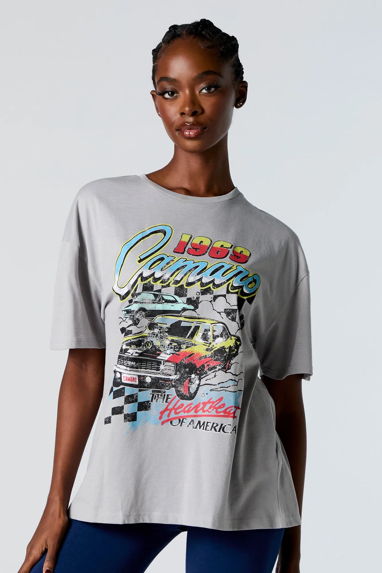 Vintage 1969 Camaro Graphic Boyfriend Tee-Shirt