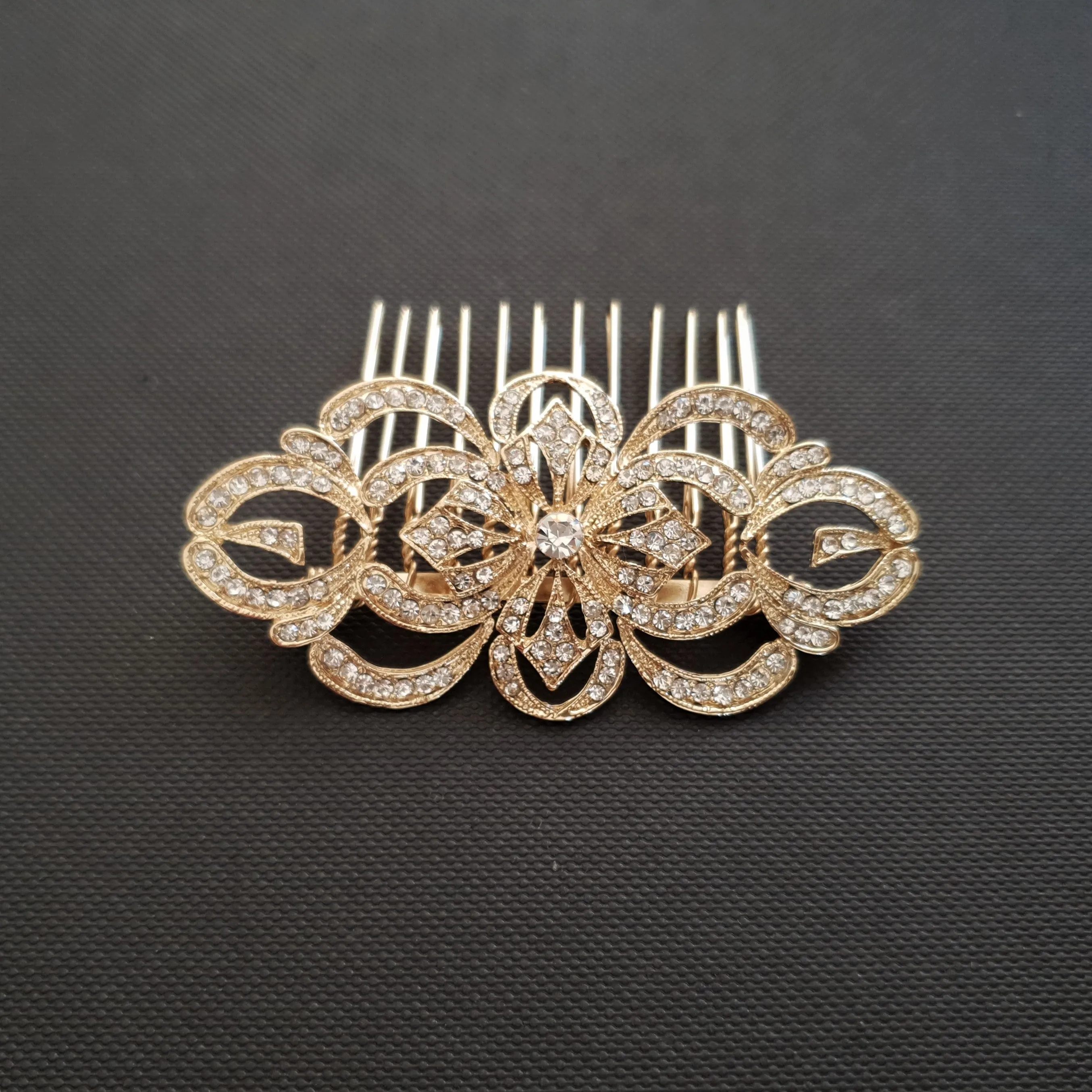 Vintage Gold Blythe Wedding Hair Comb