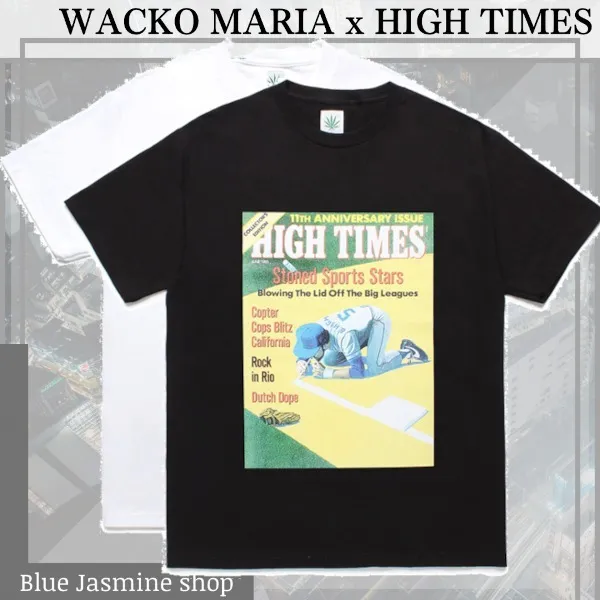 WACKO MARIA  |Crew Neck Collaboration Plain Cotton Short Sleeves Logo