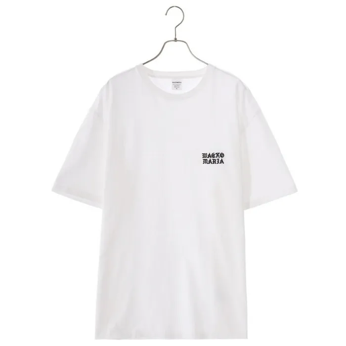 WACKO MARIA  |Crew Neck Street Style Bi-color Plain Cotton Short Sleeves