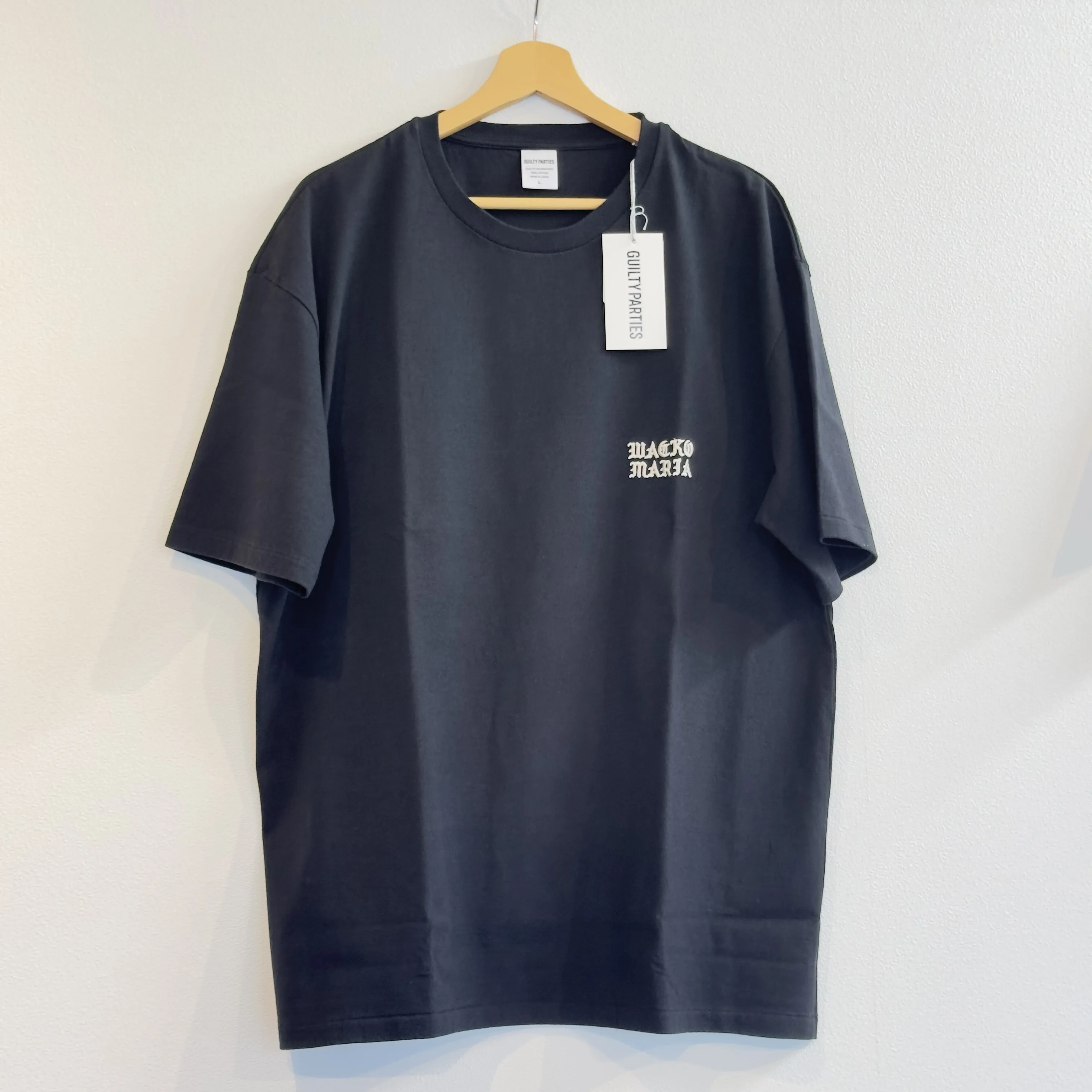 WACKO MARIA  |Crew Neck Street Style Bi-color Plain Cotton Short Sleeves