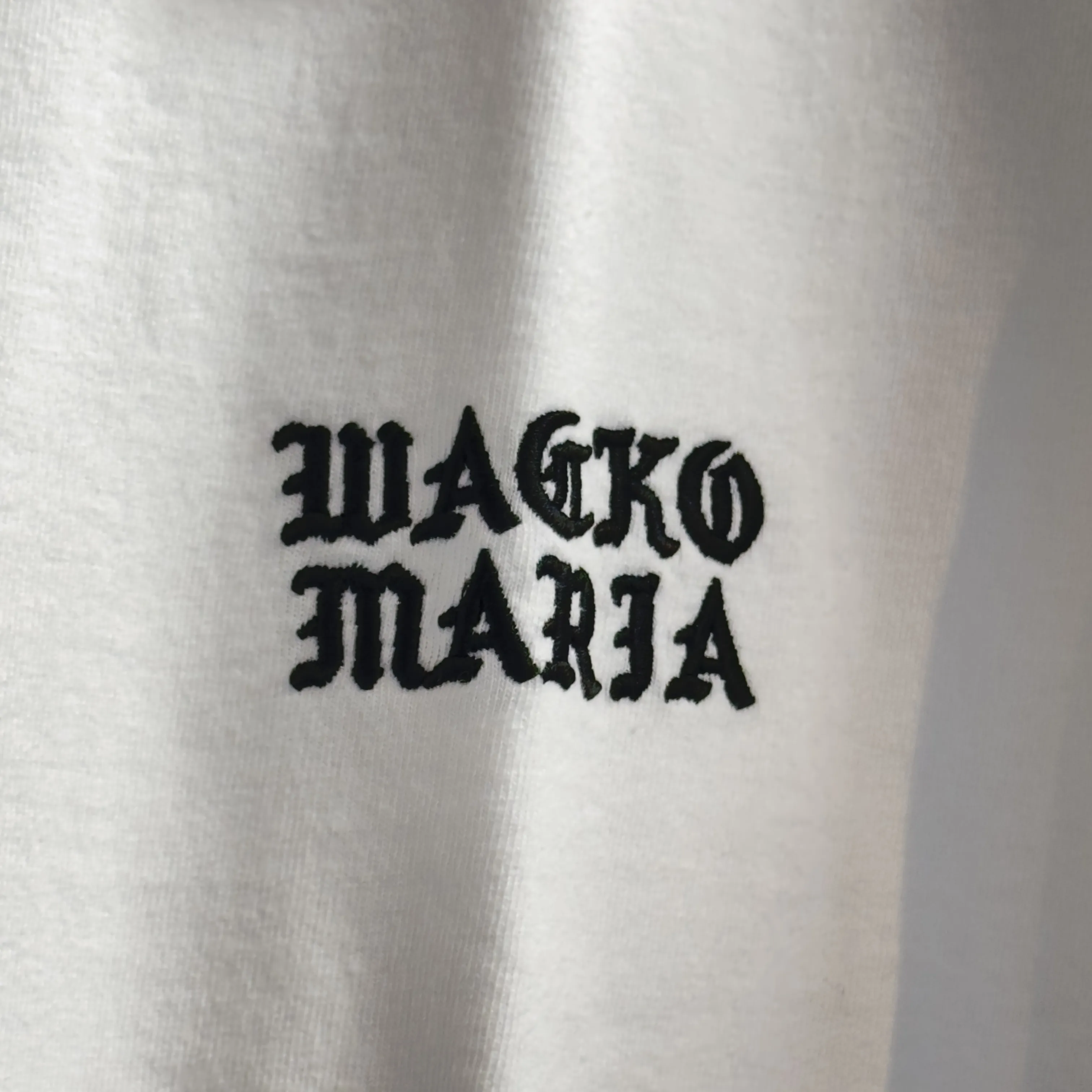 WACKO MARIA  |Crew Neck Street Style Bi-color Plain Cotton Short Sleeves